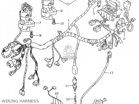 WIRING HARNESS - GSF600S 1997 (V) (E02 E04 E17 E18 E22 E24 E25 E34)