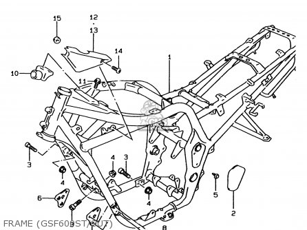 FRAME (GSF600ST/SUT) - GSF600S 1999 (X) (E02 E04 E17 E18 E22 E24 E25 E34)