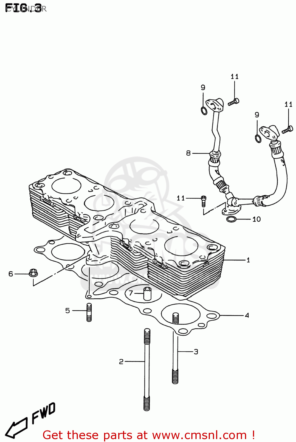 CYLINDER GSF600S BANDIT 1996 (T) USA (E03)