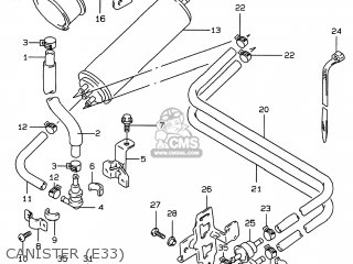 CANISTER (E33) - GSF600S BANDIT 1996 (T) USA (E03)