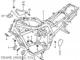 FRAME (MODEL T/V) - GSF600S BANDIT 1996 (T) USA (E03)