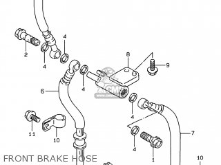 FRONT BRAKE HOSE - GSF600S BANDIT 1996 (T) USA (E03)