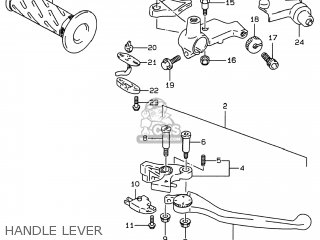 HANDLE LEVER - GSF600S BANDIT 1996 (T) USA (E03)