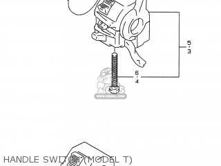 HANDLE SWITCH (MODEL T) - GSF600S BANDIT 1996 (T) USA (E03)
