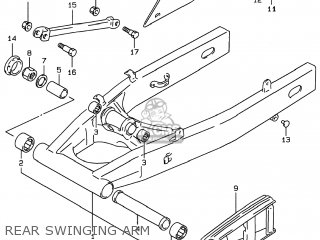 REAR SWINGING ARM - GSF600S BANDIT 1996 (T) USA (E03)