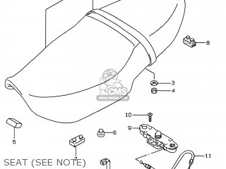 SEAT (SEE NOTE) - GSF600S BANDIT 1996 (T) USA (E03)