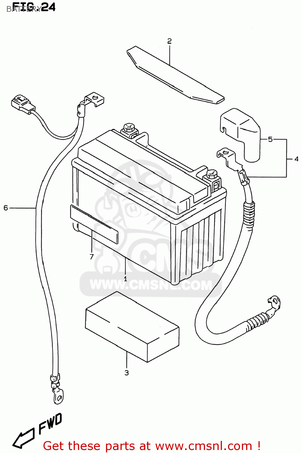 BATTERY GSF600S BANDIT 1997 (V) USA (E03)
