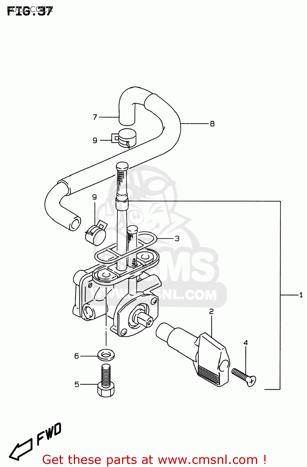 FUEL COCK GSF600S BANDIT 1997 (V) USA (E03)