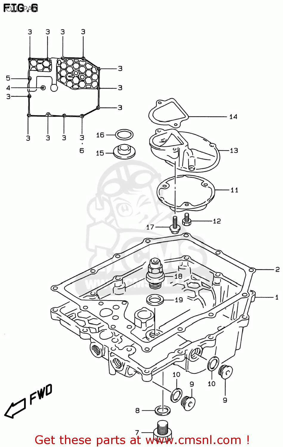 OIL PAN GSF600S BANDIT 1997 (V) USA (E03)