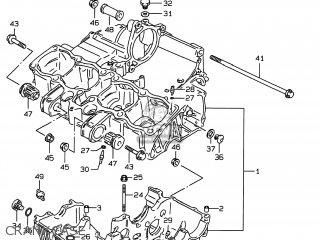 CRANKCASE - GSF600S BANDIT 1997 (V) USA (E03)