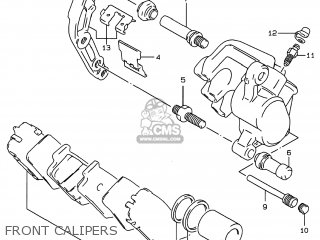 FRONT CALIPERS - GSF600S BANDIT 1997 (V) USA (E03)