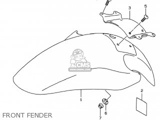 FRONT FENDER - GSF600S BANDIT 1997 (V) USA (E03)