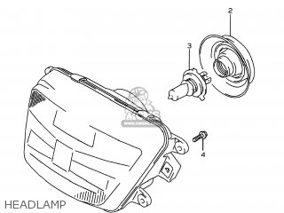 HEADLAMP - GSF600S BANDIT 1997 (V) USA (E03)