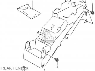 REAR FENDER - GSF600S BANDIT 1997 (V) USA (E03)