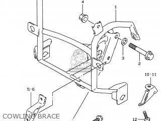 COWLING BRACE - GSF600S BANDIT 1998 (W) USA (E03)