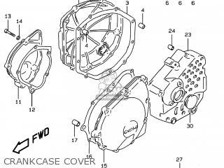 CRANKCASE COVER - GSF600S BANDIT 1998 (W) USA (E03)