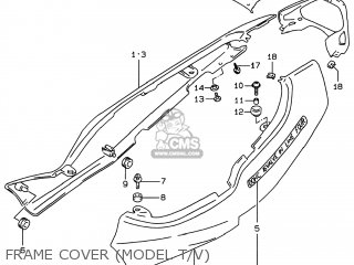 FRAME COVER (MODEL T/V) - GSF600S BANDIT 1998 (W) USA (E03)