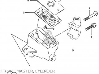 FRONT MASTER CYLINDER - GSF600S BANDIT 1998 (W) USA (E03)
