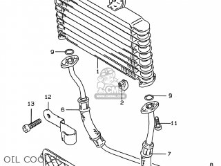 OIL COOLER - GSF600S BANDIT 1998 (W) USA (E03)