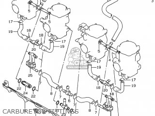 CARBURETOR FITTINGS - GSF600S BANDIT 1999 (X) USA (E03)