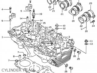 CYLINDER HEAD - GSF600S BANDIT 1999 (X) USA (E03)