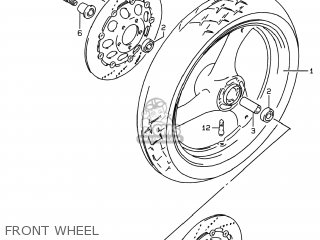 FRONT WHEEL - GSF600S BANDIT 1999 (X) USA (E03)