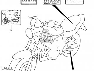 LABEL - GSF600S BANDIT 1999 (X) USA (E03)