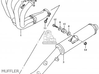 MUFFLER - GSF600S BANDIT 1999 (X) USA (E03)