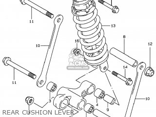 REAR CUSHION LEVER - GSF600S BANDIT 1999 (X) USA (E03)