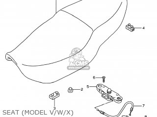 SEAT (MODEL V/W/X) - GSF600S BANDIT 1999 (X) USA (E03)