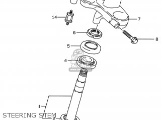 STEERING STEM - GSF600S BANDIT 1999 (X) USA (E03)