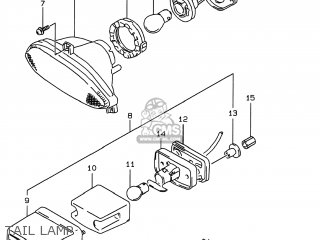 TAIL LAMP - GSF600S BANDIT 1999 (X) USA (E03)