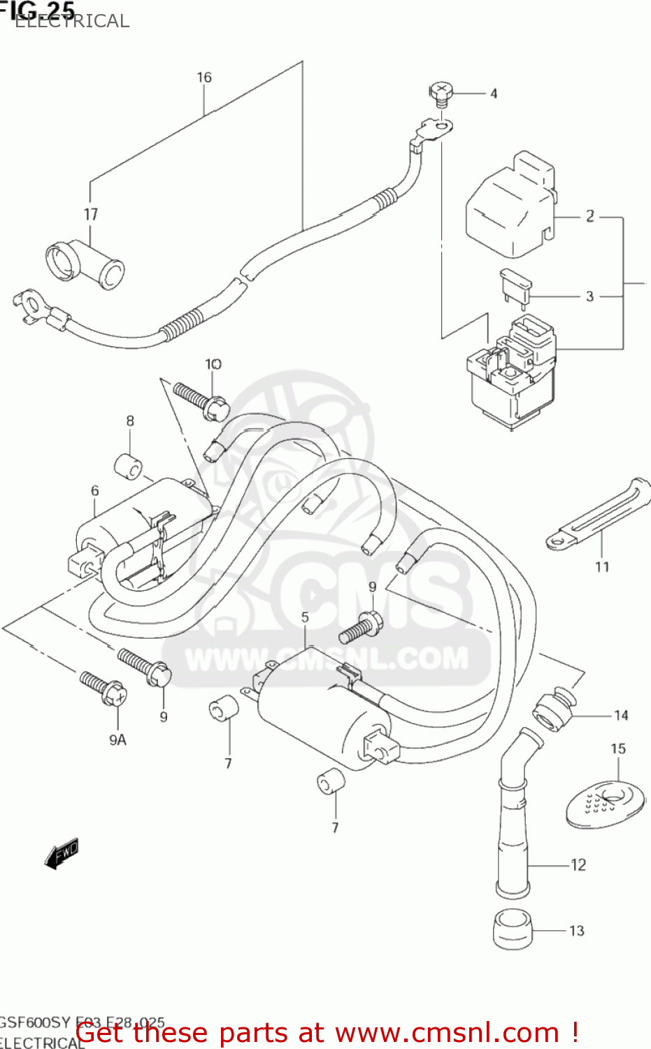 ELECTRICAL GSF600S BANDIT 2000 (Y) USA (E03)
