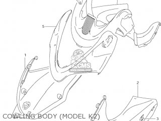 COWLING BODY (MODEL K2) - GSF600S BANDIT 2000 (Y) USA (E03)
