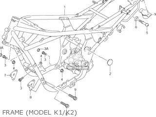 FRAME (MODEL K1/K2) - GSF600S BANDIT 2000 (Y) USA (E03)