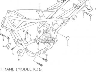 FRAME (MODEL K3) - GSF600S BANDIT 2000 (Y) USA (E03)