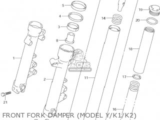 FRONT FORK DAMPER (MODEL Y/K1/K2) - GSF600S BANDIT 2000 (Y) USA (E03)