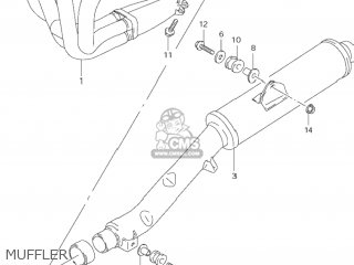 MUFFLER - GSF600S BANDIT 2000 (Y) USA (E03)