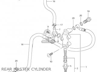 REAR MASTER CYLINDER - GSF600S BANDIT 2000 (Y) USA (E03)