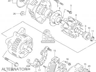 ALTERNATOR - GSF600S BANDIT 2001 (K1) USA (E03)