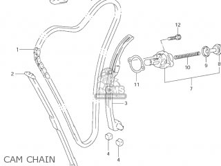 CAM CHAIN - GSF600S BANDIT 2001 (K1) USA (E03)