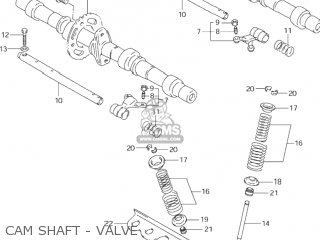 CAM SHAFT - VALVE - GSF600S BANDIT 2001 (K1) USA (E03)