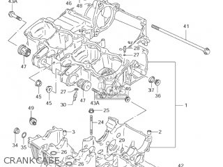CRANKCASE - GSF600S BANDIT 2001 (K1) USA (E03)