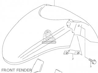 FRONT FENDER - GSF600S BANDIT 2001 (K1) USA (E03)