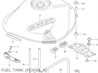 FUEL TANK (MODEL Y) - GSF600S BANDIT 2001 (K1) USA (E03)