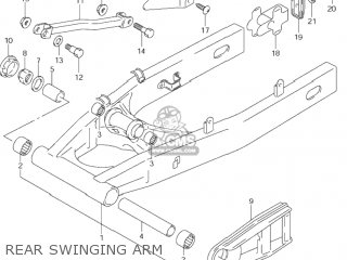 REAR SWINGING ARM - GSF600S BANDIT 2001 (K1) USA (E03)