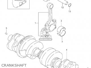 CRANKSHAFT - GSF600S BANDIT 2002 (K2) USA (E03)