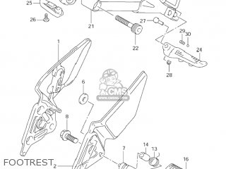 FOOTREST - GSF600S BANDIT 2002 (K2) USA (E03)