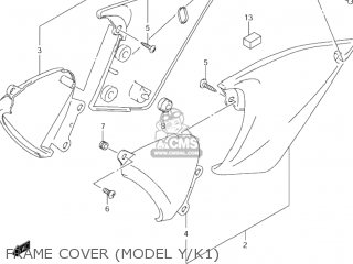 FRAME COVER (MODEL Y/K1) - GSF600S BANDIT 2002 (K2) USA (E03)