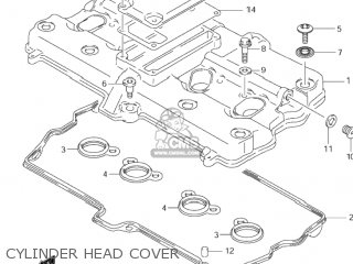 CYLINDER HEAD COVER - GSF600S BANDIT 2003 (K3) USA (E03)